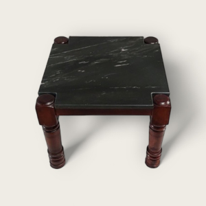 Wooden Stool Marble Top (Small)