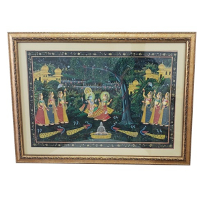 Radha Krishna on the Swing Painting