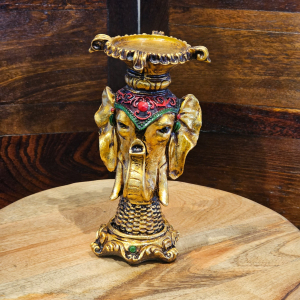 Resin Ganesha Pillar Candle