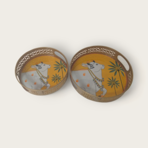 Cow Print Metal Tray (Assorted Sizes)