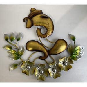 Ganesha and Flower Wall Piece