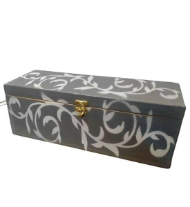 Painted Wooden Wine Box