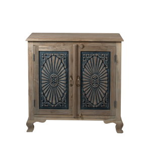 Blue Sunburst 2 Door Sideboard Cabinet