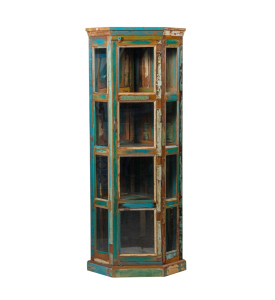 Reclaimed Wood Glass Corner