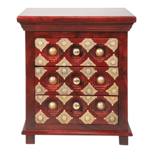 Majestic Brass Fitted Bedside Table