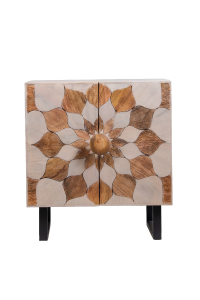 Wooden Floral Ara  Cabinet