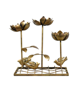 3 Flower Candle Holder