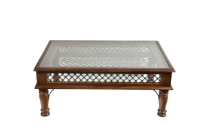 Rectangle Jali Design Coffee Table