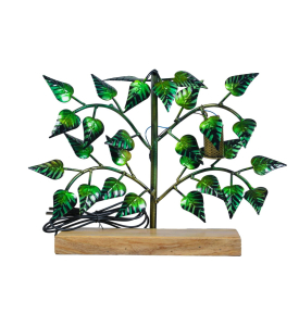 Backlit Iron Buddha Tree