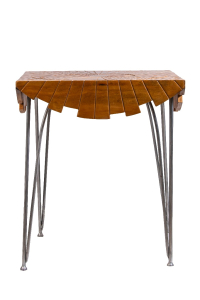 Wooden Sunburst  Side Table