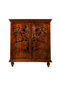 Elephant Carving Cabinet