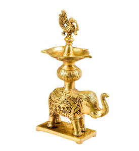 Brass Elephant Deepak