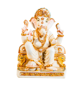 13.5 inch Resin Ganesha Statue