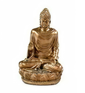 Resin Buddha Copper Finish