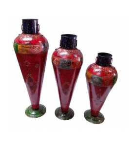 Iron Red and Blue Pot