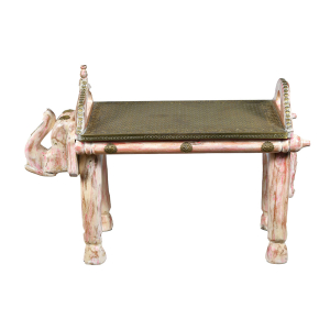 Wooden Elephant Bench