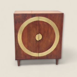 Wooden Bar with Brass Fitting (Assorted Colours)