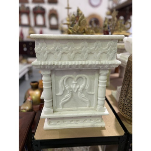 Marble Tulsi Pot (16")