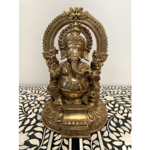 Brass Ganesha with Frame