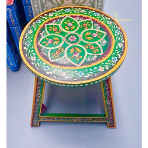 Hand-painted Stool (Green)