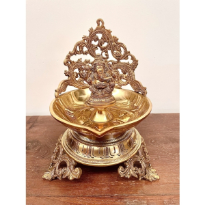 Brass Ganesha Diya