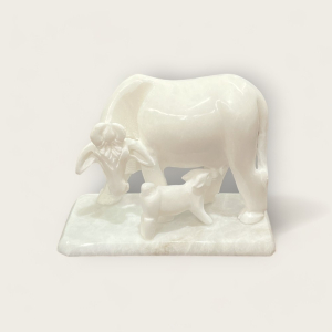 White Marble Animal (Assorted Animals)-Cow