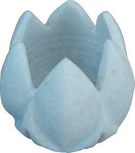 Marble Lotus Candle Holder (3 inch)