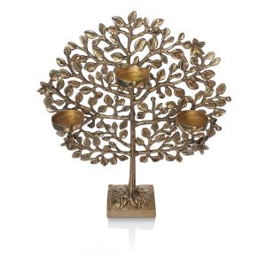 Brass Tree Candle Holder