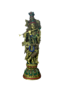 Brass Stone Work Krishna 