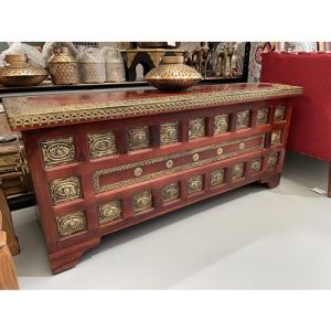 Wooden Brass Fitted Storage Box