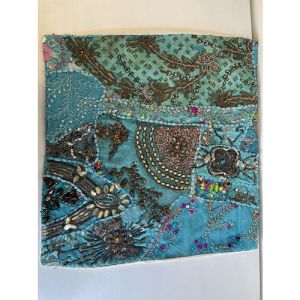 Bead-work Cushion (Assorted Colours)