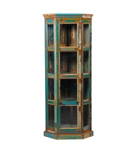 Reclaimed Wood Glass Corner