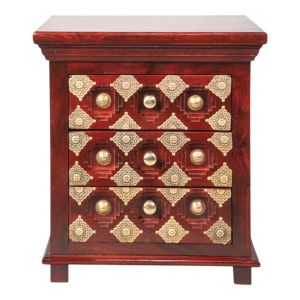 Majestic Brass Fitted Bedside Table