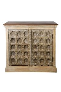 Distressed White Cabinet