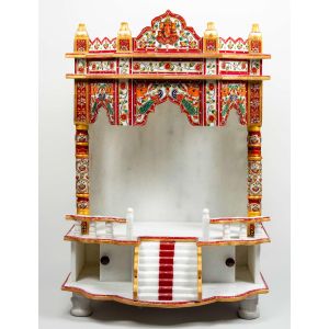 Painted Marble Temple With Ladder