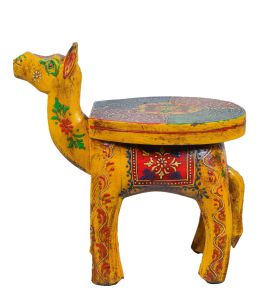 Wooden Camel Stool