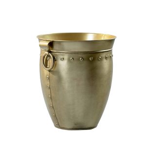 Studded Pot (Brass Finish)
