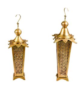 Iron Tower Lantern (Set of 2)
