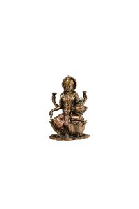 Resin Lotus Laxmi Copper Finish