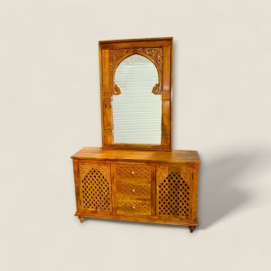 Wooden Carving Side Board (Assorted Colours)