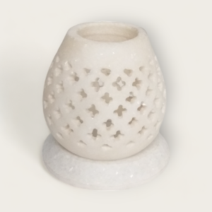 Marble Jali Candle Holder