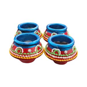 Hand Painted Candles (Set of 4)