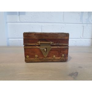 Wooden Brass Fitted Box