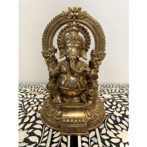 Brass Ganesha with Frame