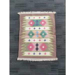 Handmade Cotton Durrie (80cm x 64.5cm)