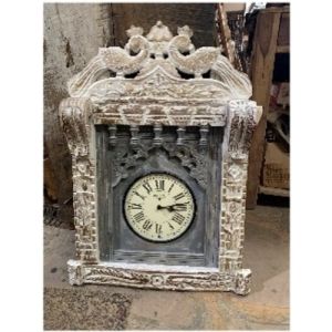 Wooden Carved Clock