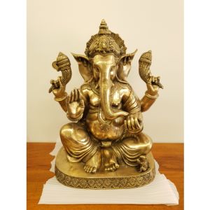 Brass Ganesha Idol