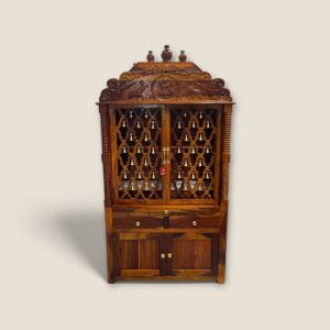 Wooden Mandir (Assorted Colours)