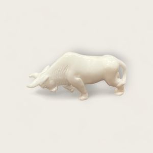 White Marble Animal (Assorted Animals)-Bull