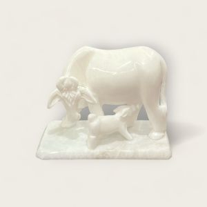 White Marble Animal (Assorted Animals)-Cow